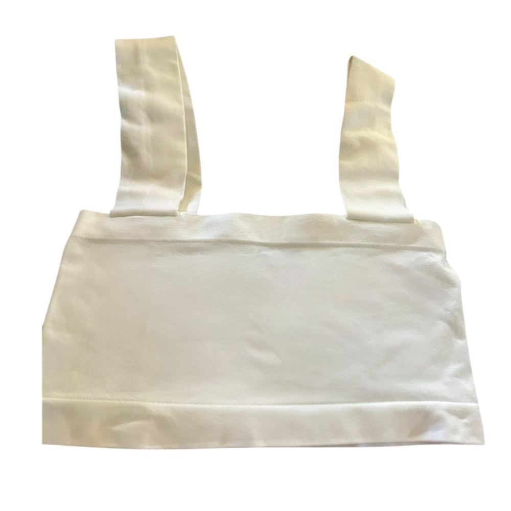 Free People Intimately Cropped Tank Bra in Ivory Size M/L NWT